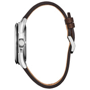 Montre Citizen Terra Force AW1890-19B, cadran argent, vue de profil