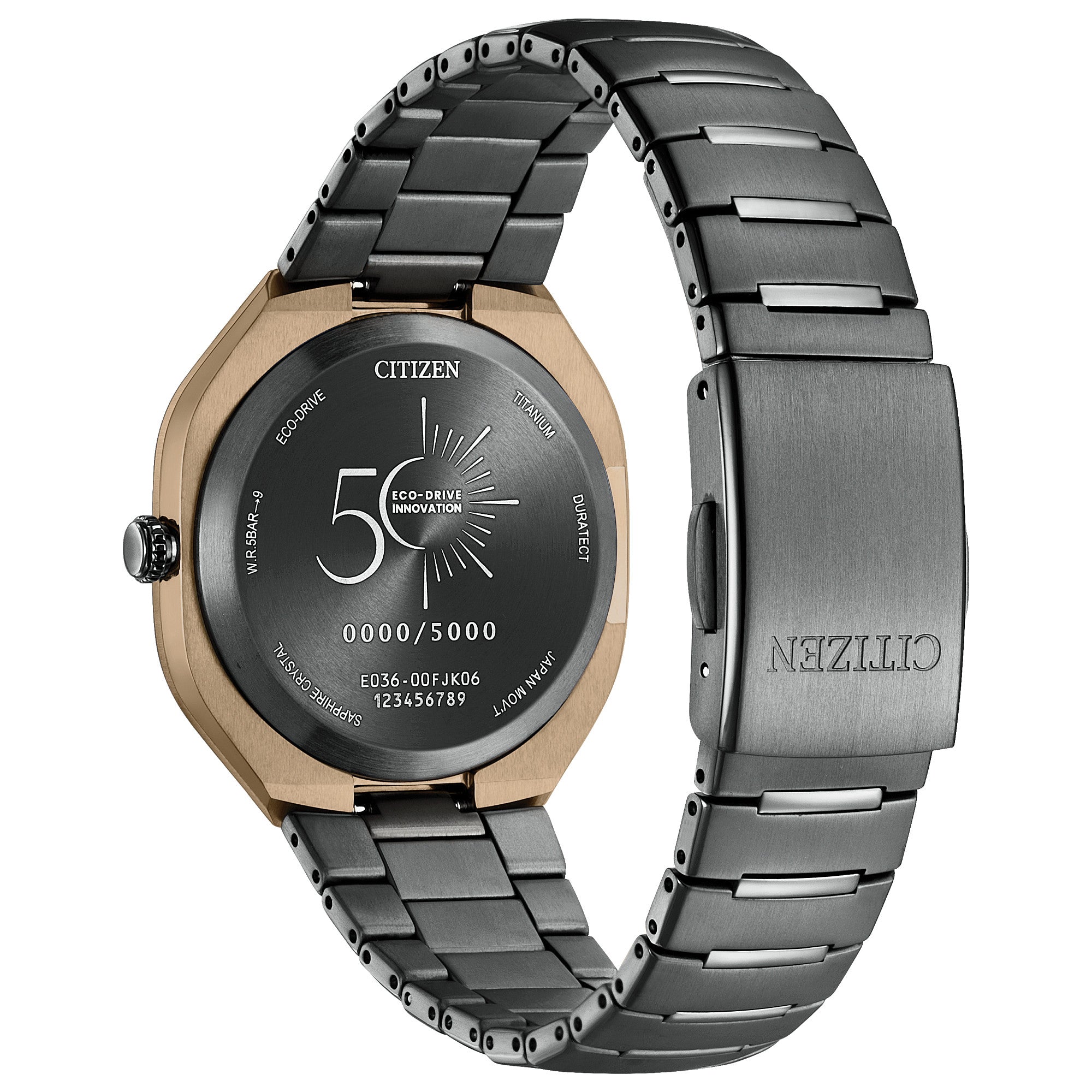 Montre Citizen Eco-Drive Photon BJ6569-59X, vue de dos
