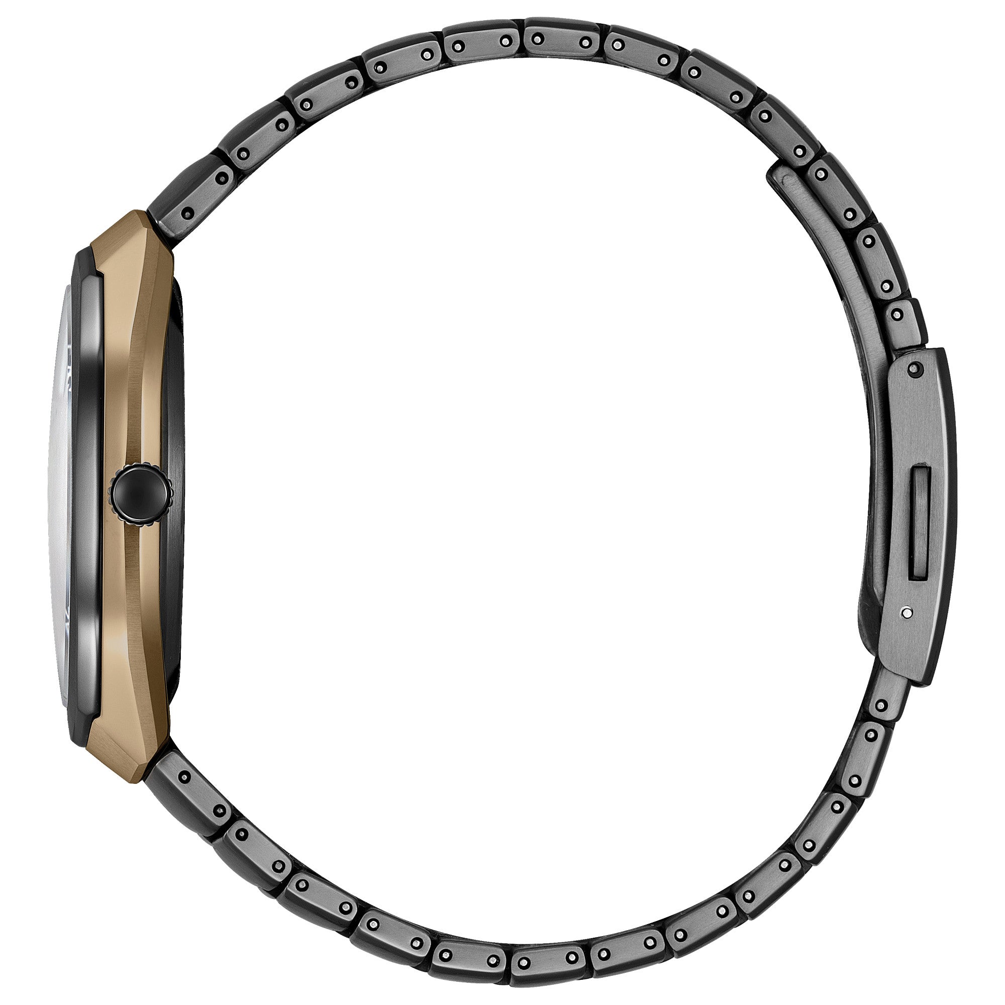 Montre Citizen Eco-Drive Photon BJ6569-59X, cadran noir, vue de profil