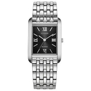 Montre Citizen Addysen BJ6570-50E, cadran noir, vue de face