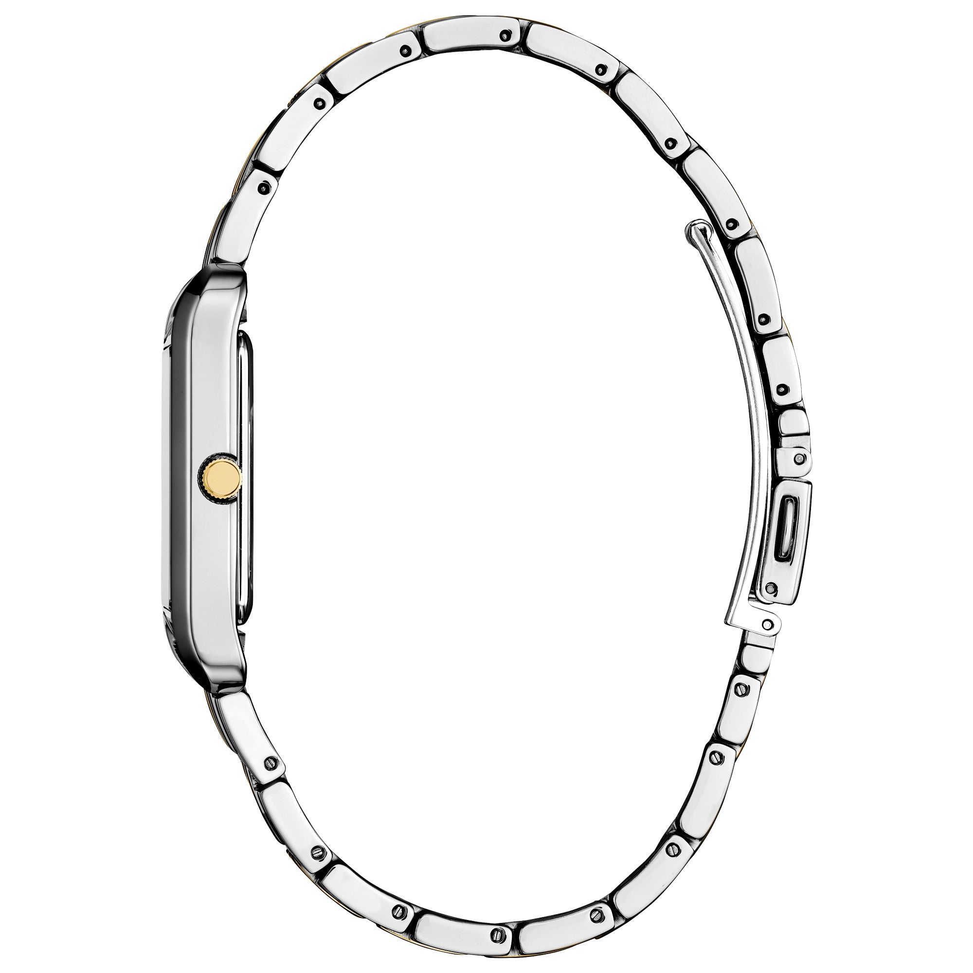 Montre Citizen Addysen BJ6574-59E, cadran noir, vue de profil