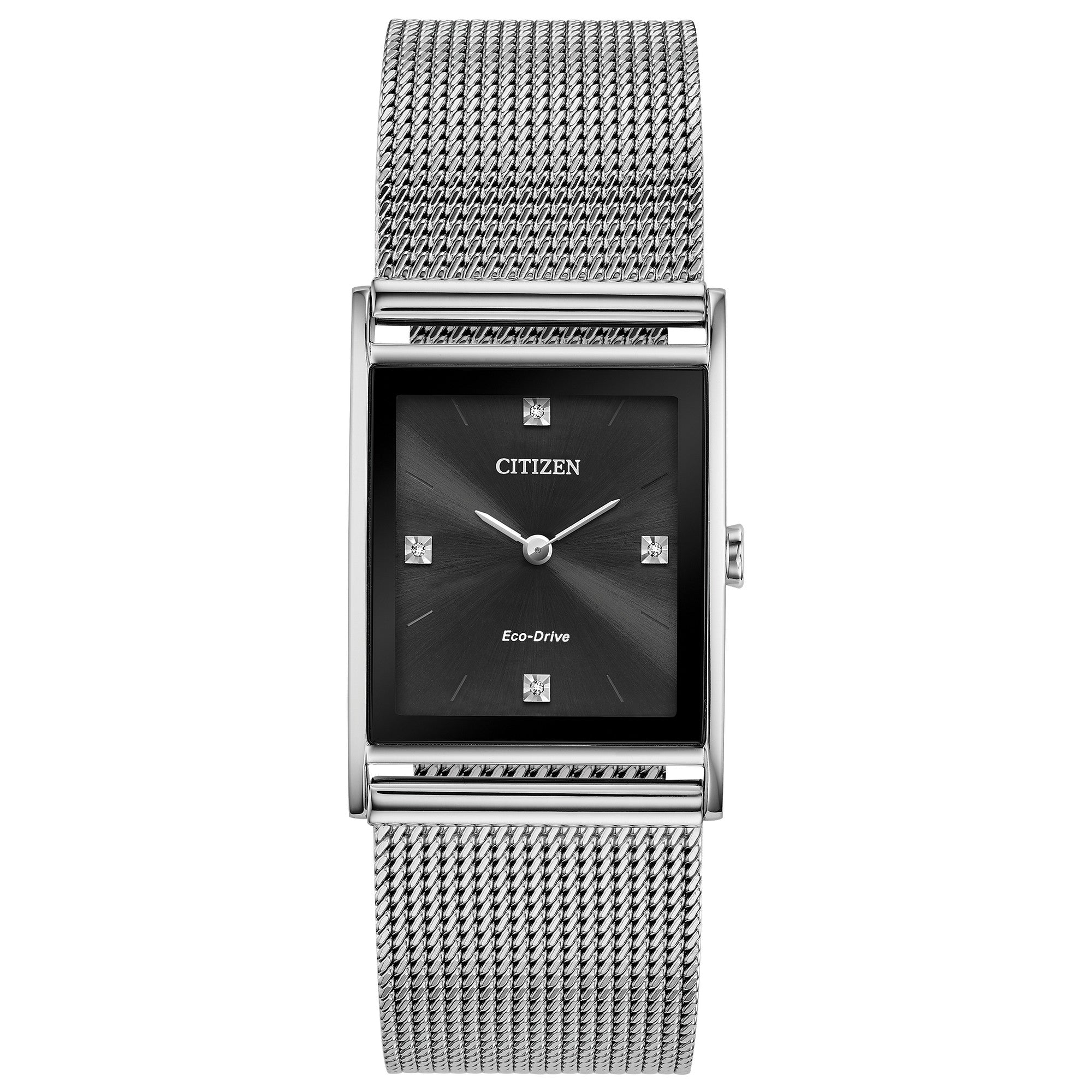 Citizen Axiom BL6000-55E watch, black dial, front view