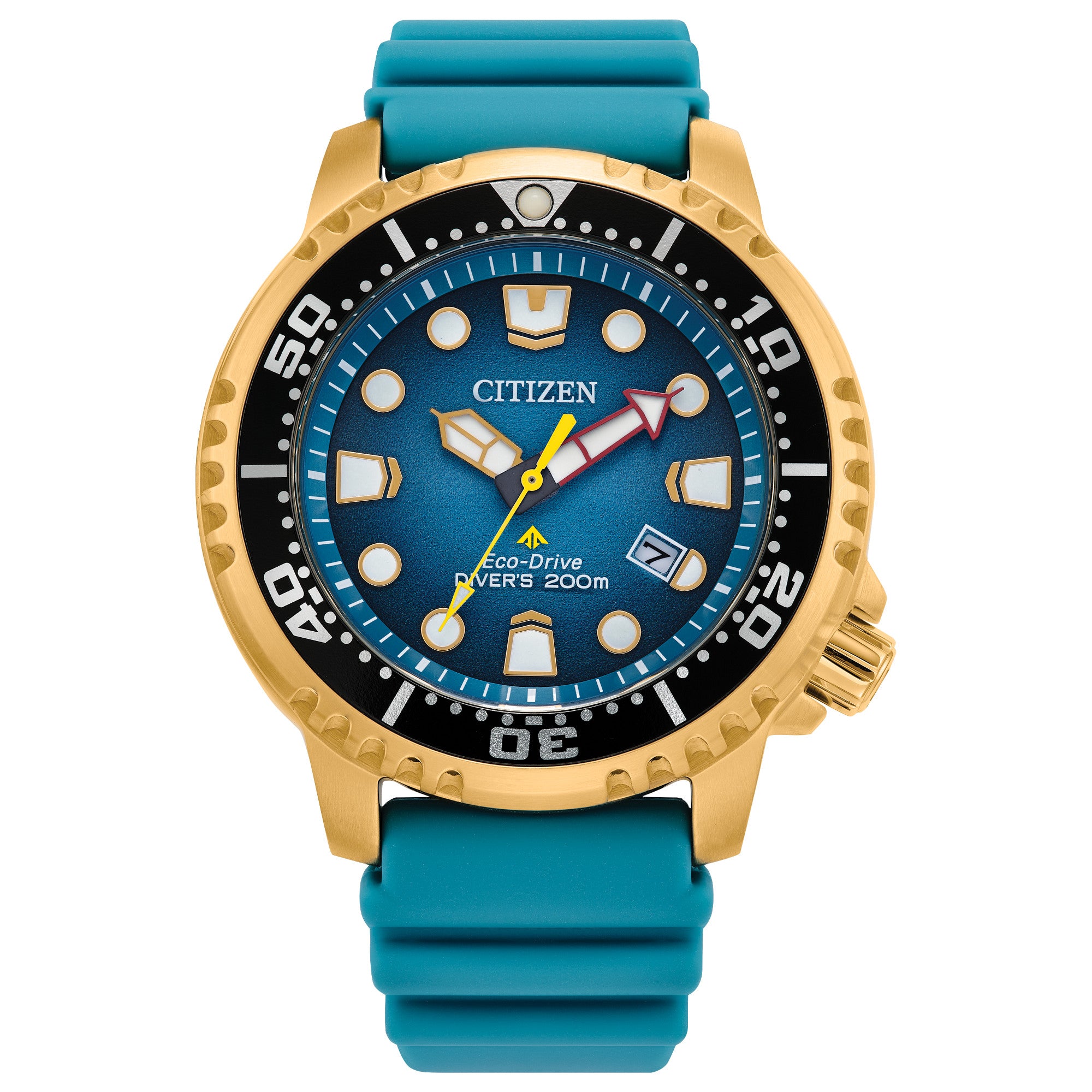Citizen Promaster Dive BN0162-02X watch, blue dial, front view