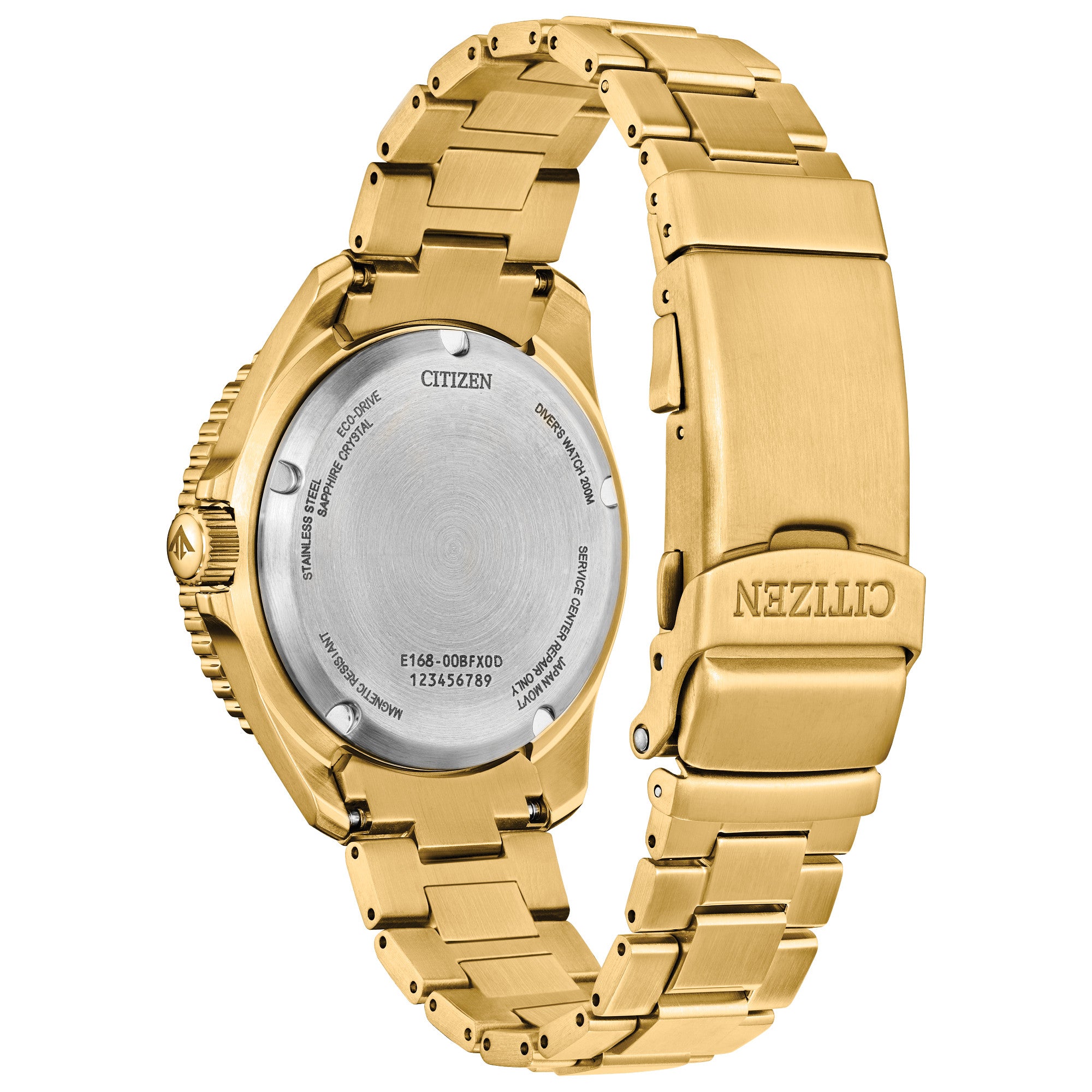 Montre Citizen Promaster Dive BN0262-59W, vue de dos