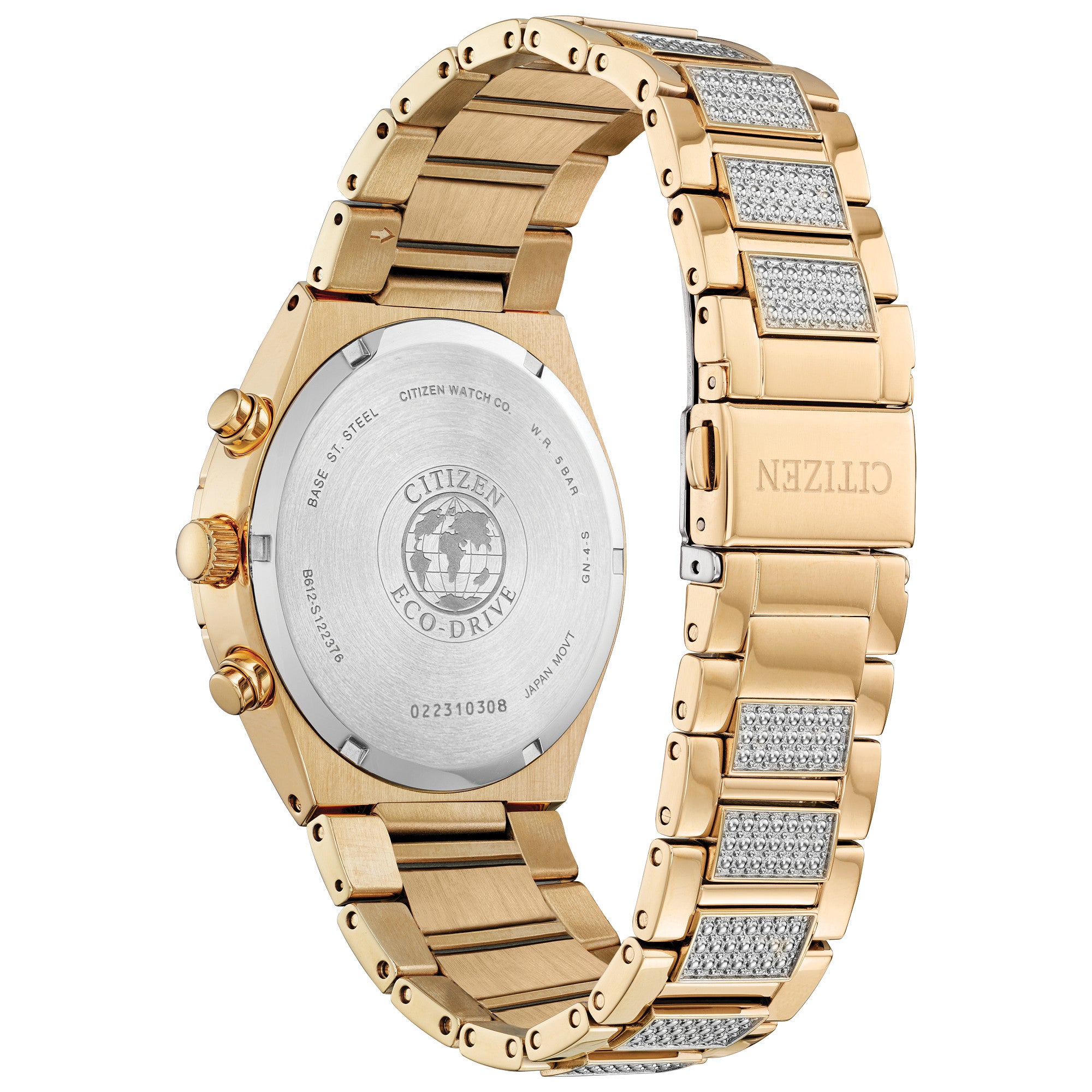 Montre Citizen Crystal CA0753-55E, vue de dos