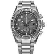 Montre Citizen Promaster Nighthawk CA0890-54H, cadran gris, vue de face
