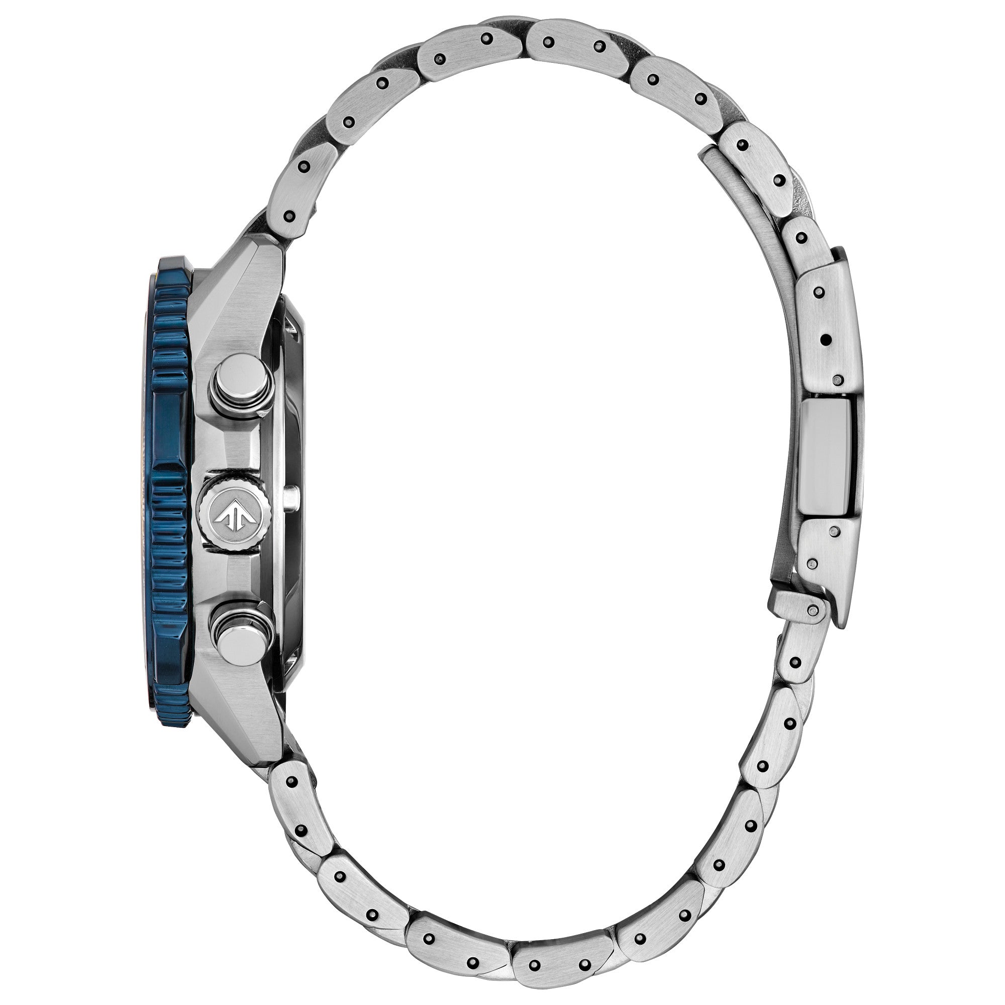 Citizen Promaster Navihawk CA4667-53L watch, blue dial, side profile
