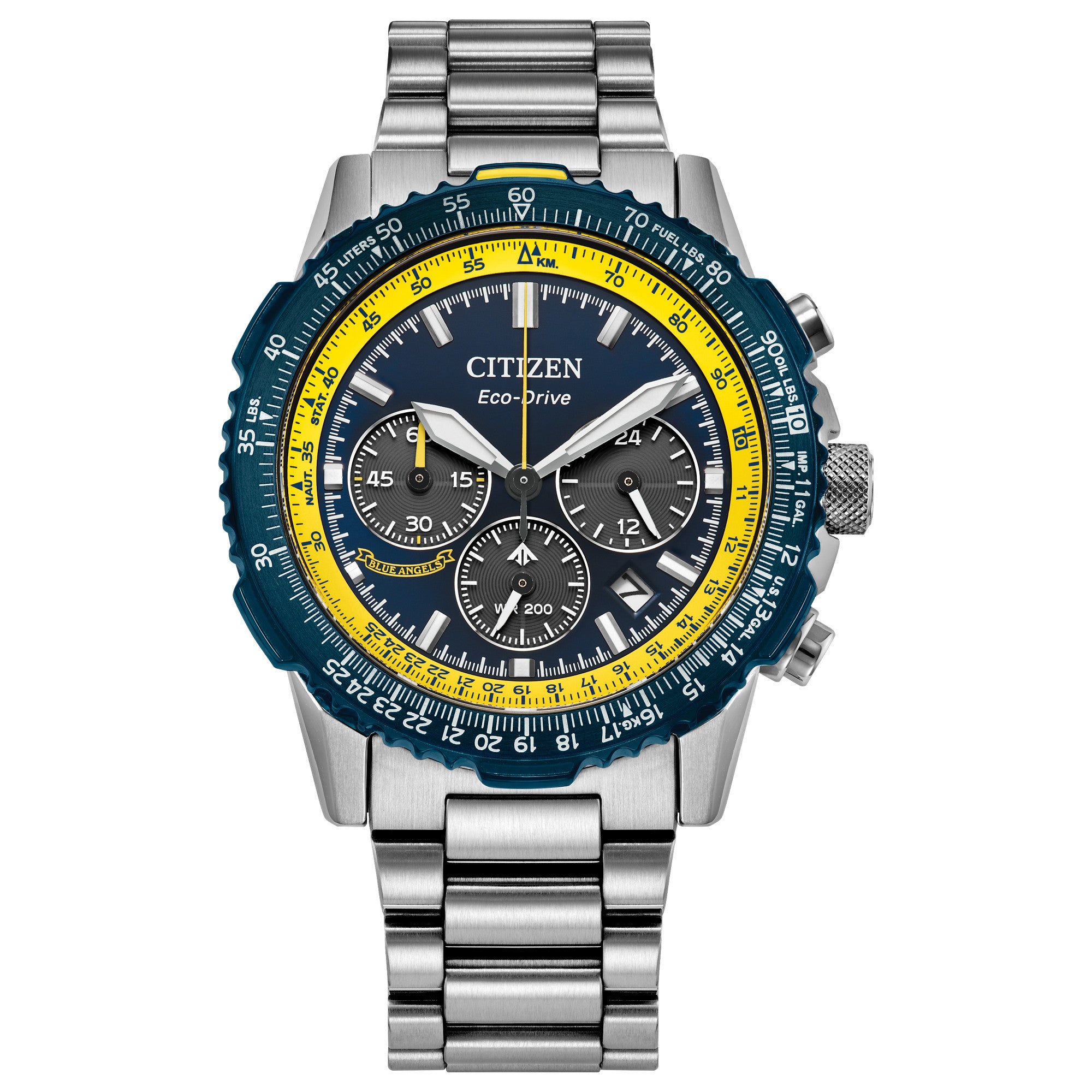 Citizen Promaster Navihawk CA4667-53L watch, blue dial, front view