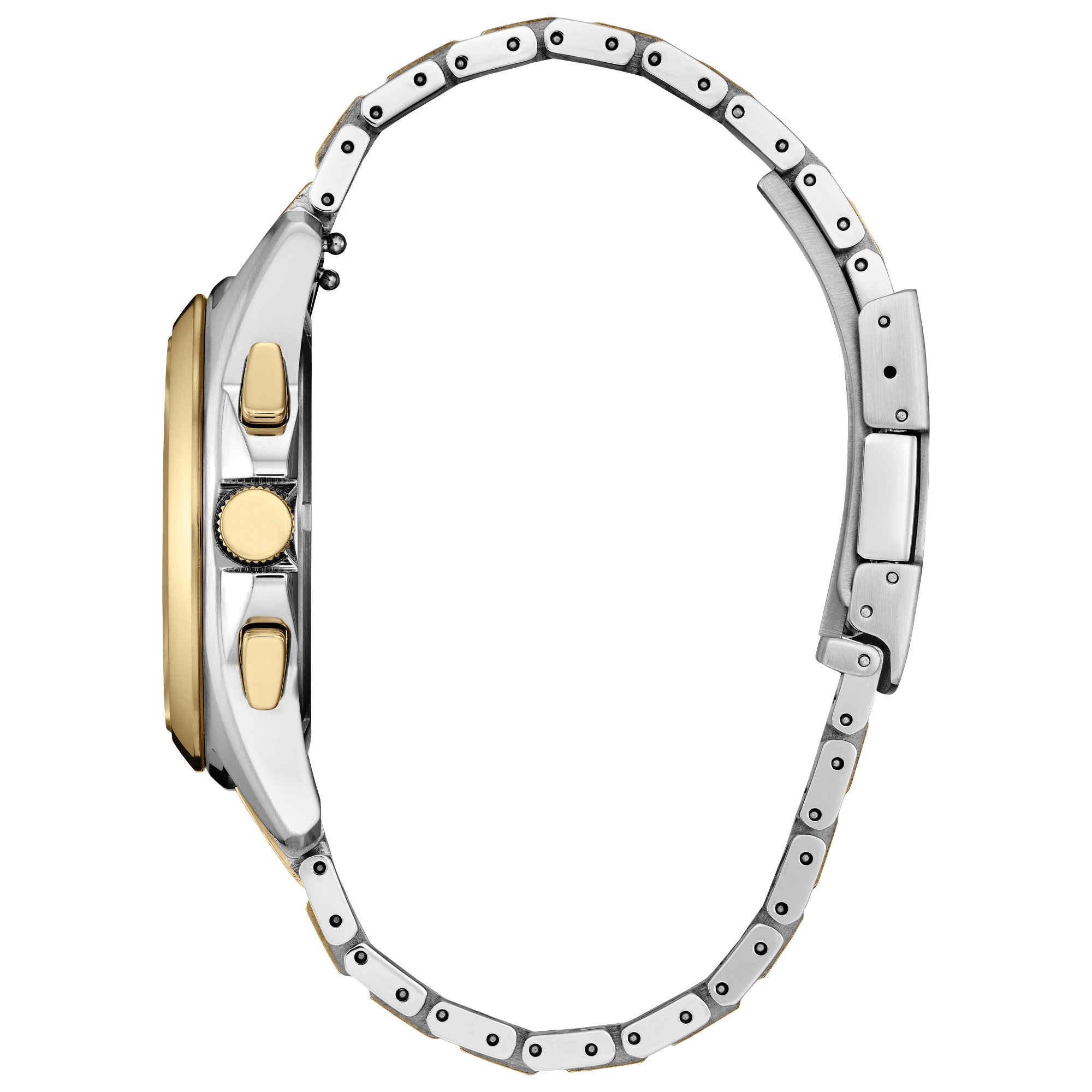 Montre Citizen Sport Luxury CA4684-54X, cadran vert, vue de profil
