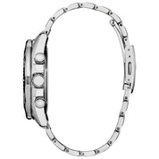 Montre Citizen Endeavor Chrono CA4730-59A, cadran blanc, vue de profil