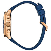 Montre Citizen Endeavor Chrono CA4733-00L, cadran bleu, vue de profil