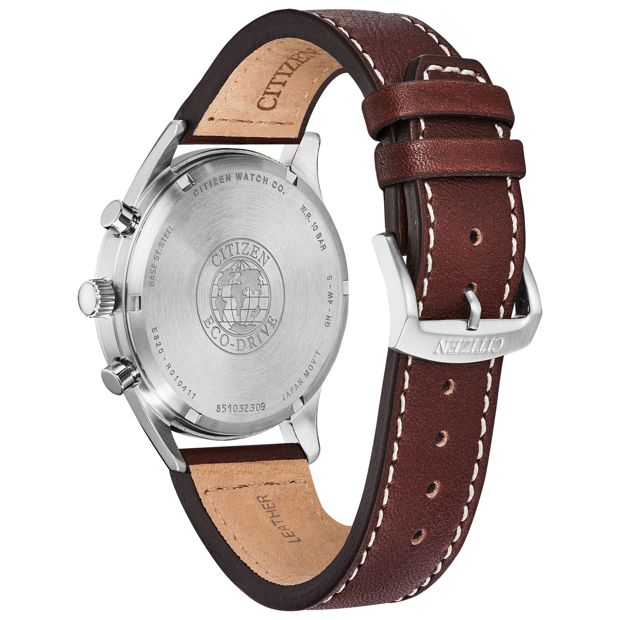 Montre Citizen Brycen CA7020-07A, vue de dos