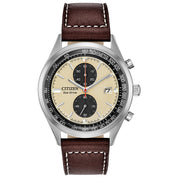 Montre Citizen Brycen CA7020-07A, cadran or, vue de face