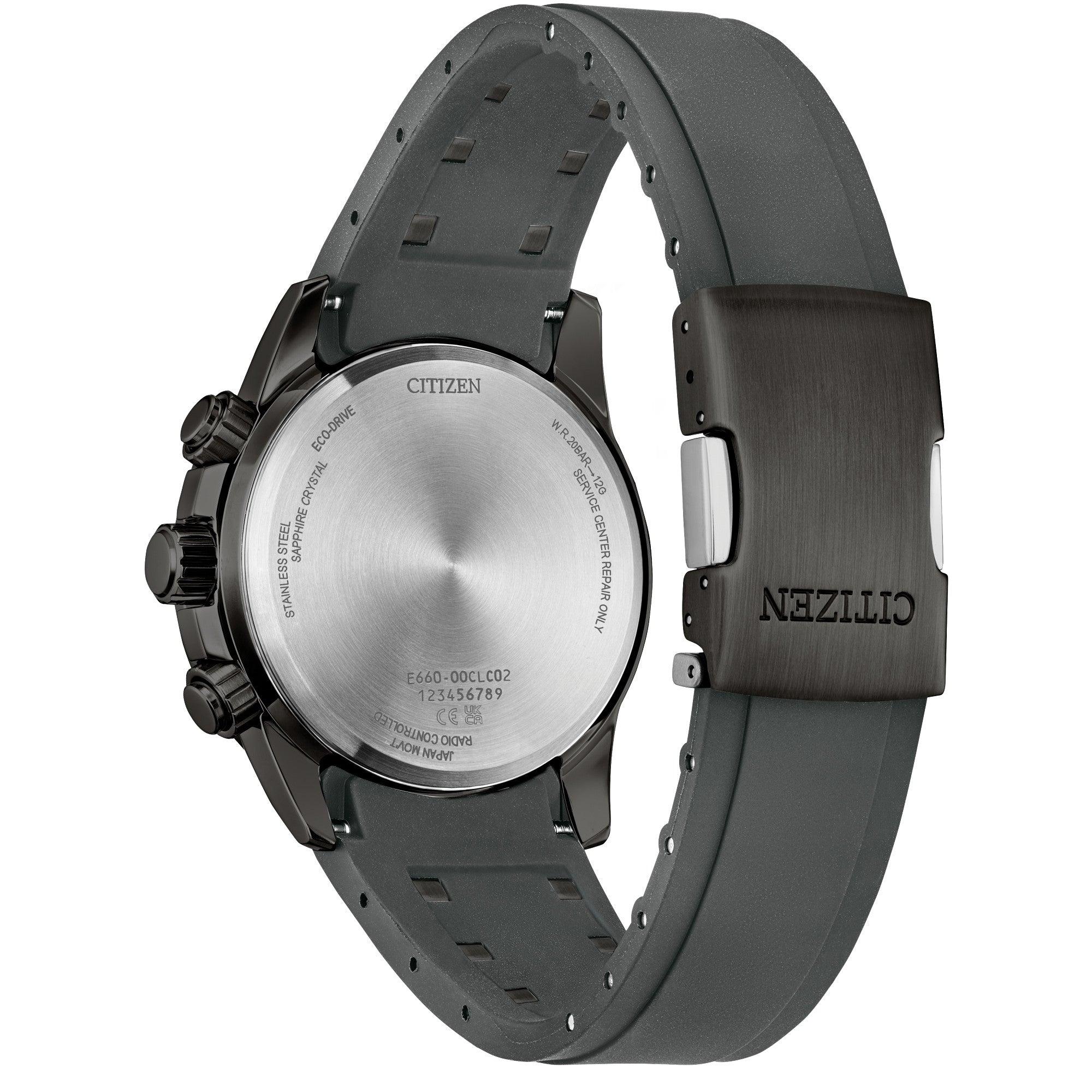 Montre Citizen Perpetual Chrono A-T CB5977-03E, vue de dos