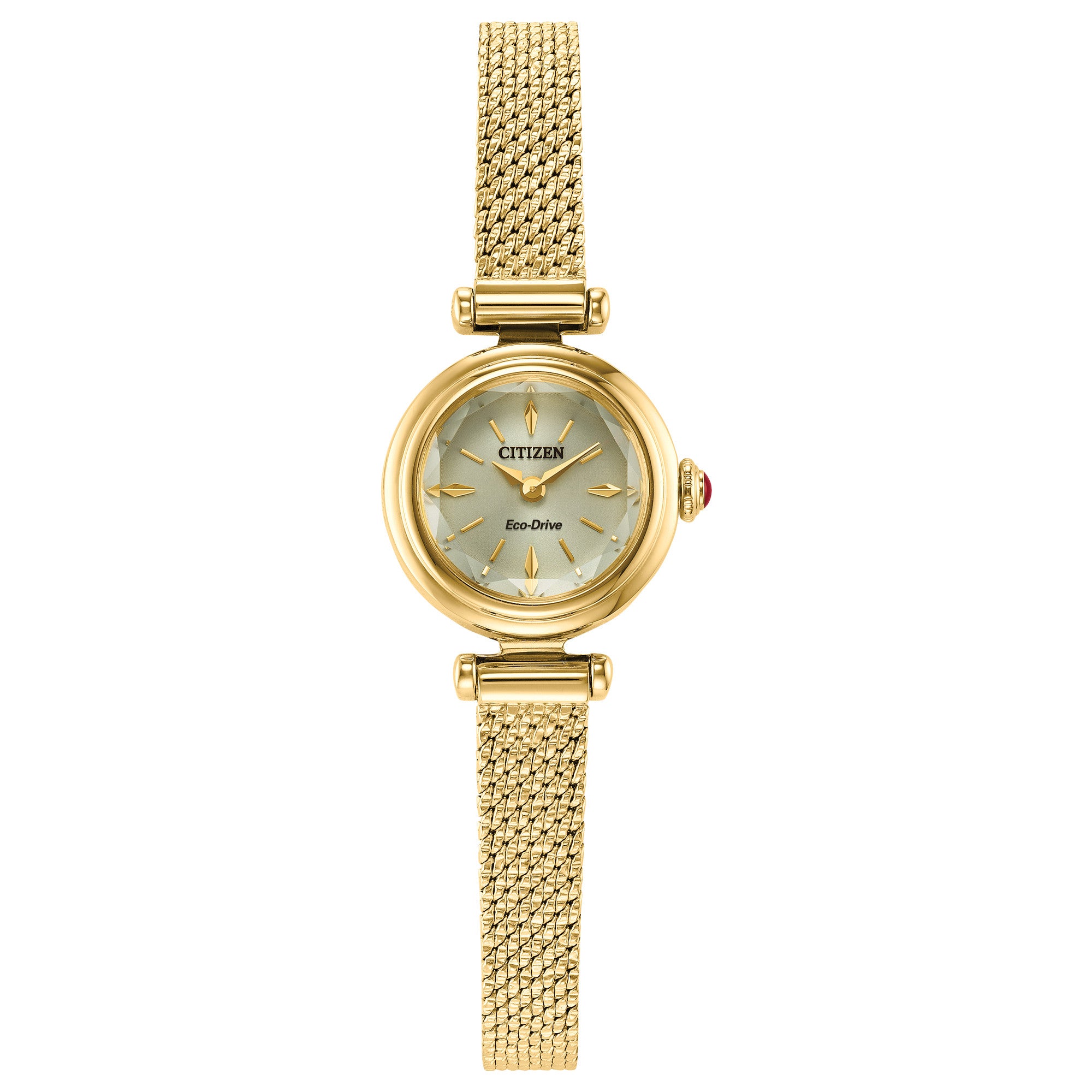 Montre Citizen Fio EG7086-57P, cadran or, vue de face