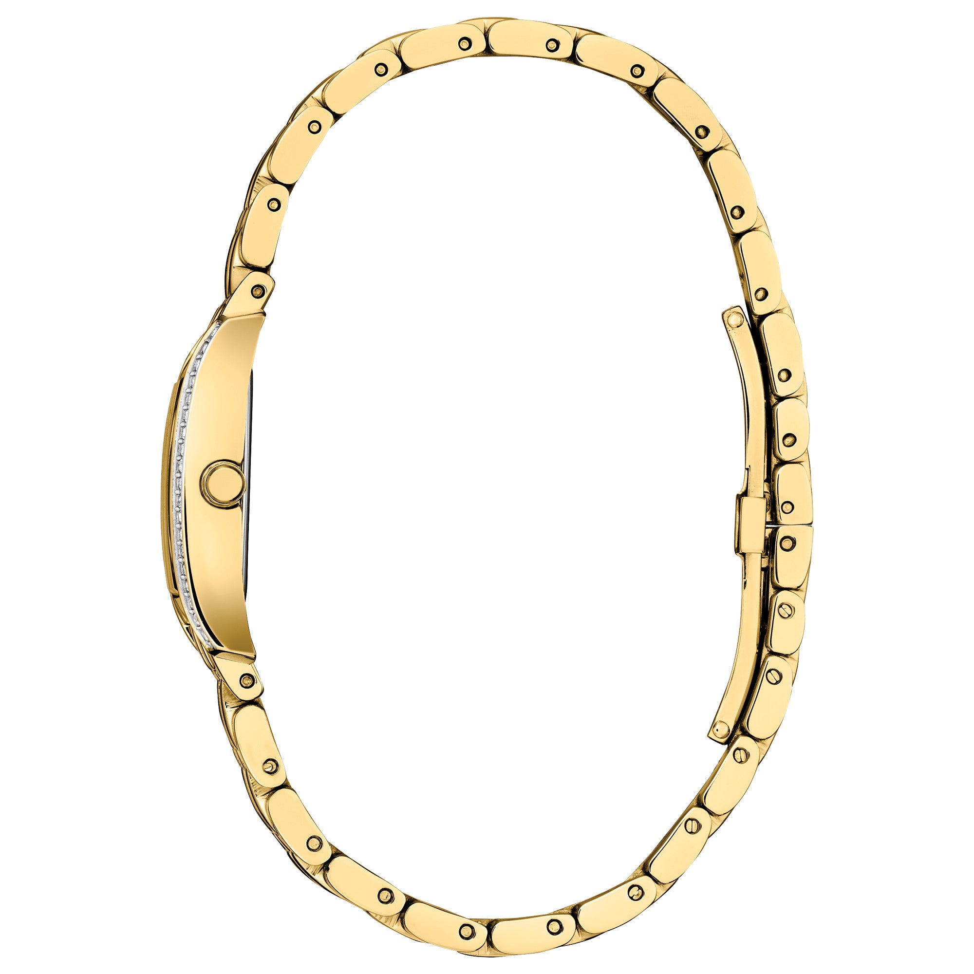 Montre Citizen Petite Palidoro EG7112-59E, cadran noir, vue de profil