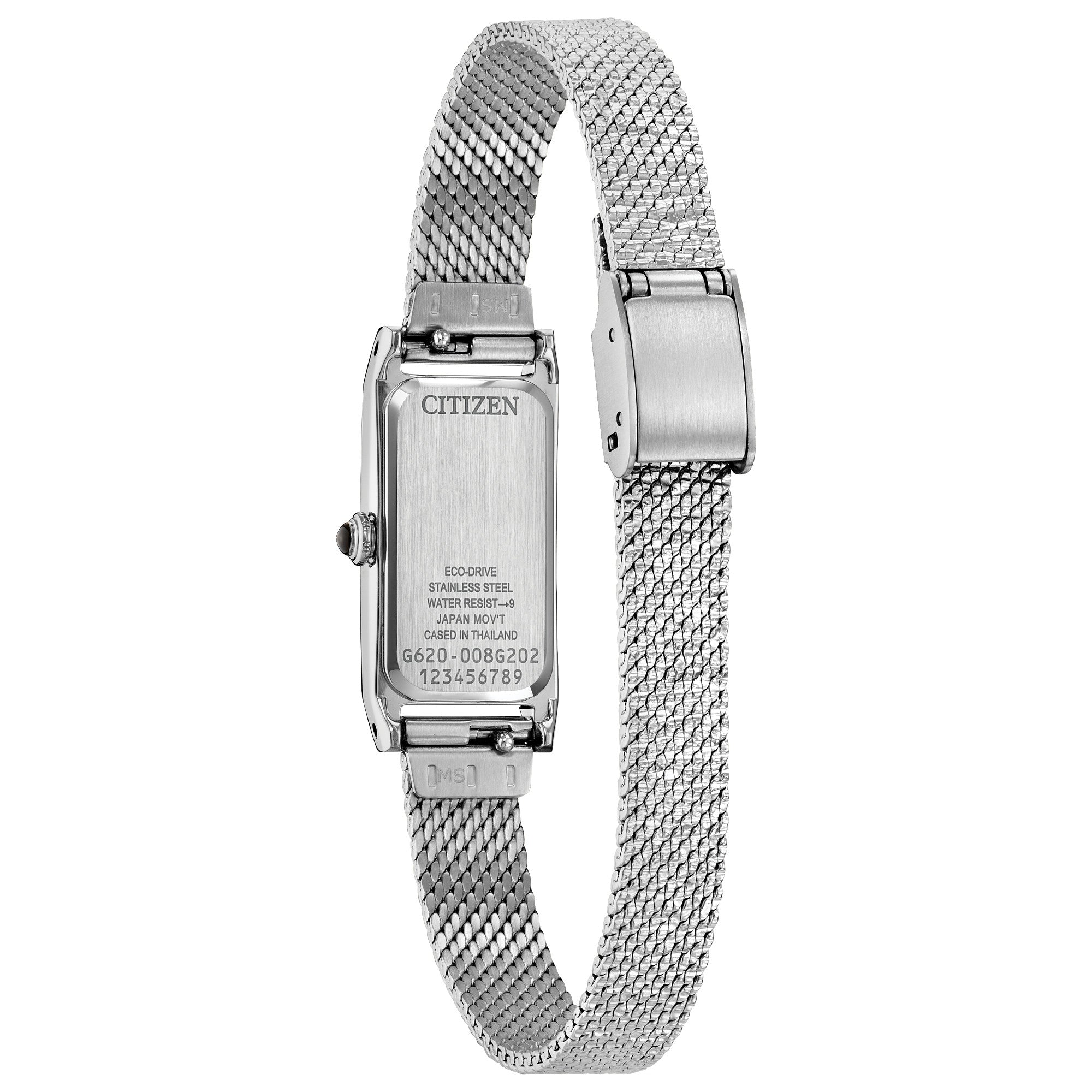 Montre Citizen Fio EG7120-51A, vue de dos