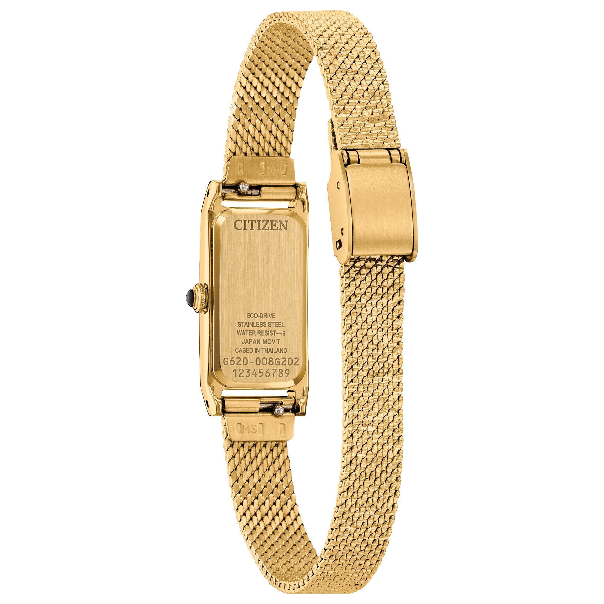 Montre Citizen Fio EG7128-59E, vue de dos