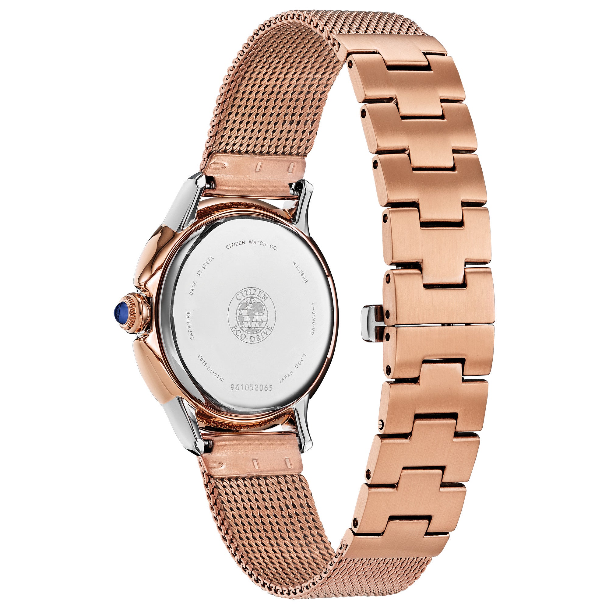 Citizen L Ceci EM0796-75D watch, back view
