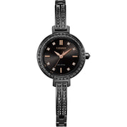 Montre Citizen Silhouette Crystal EM0865-58E, cadran noir, vue de face