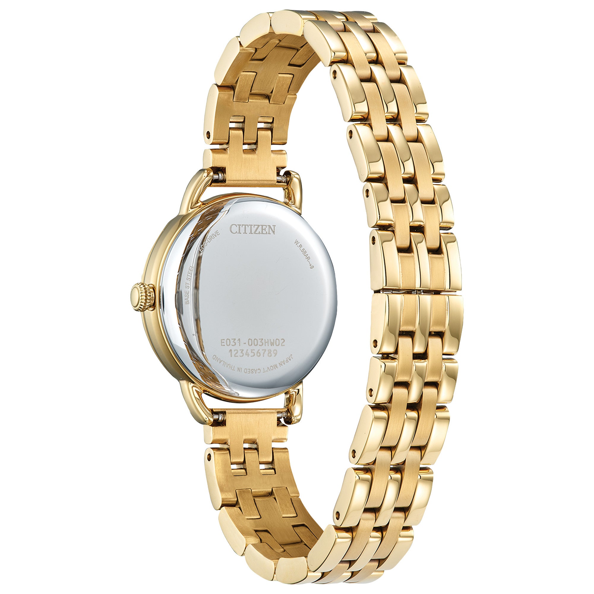 Citizen Classic Coin Edge EM1052-51A watch, back view