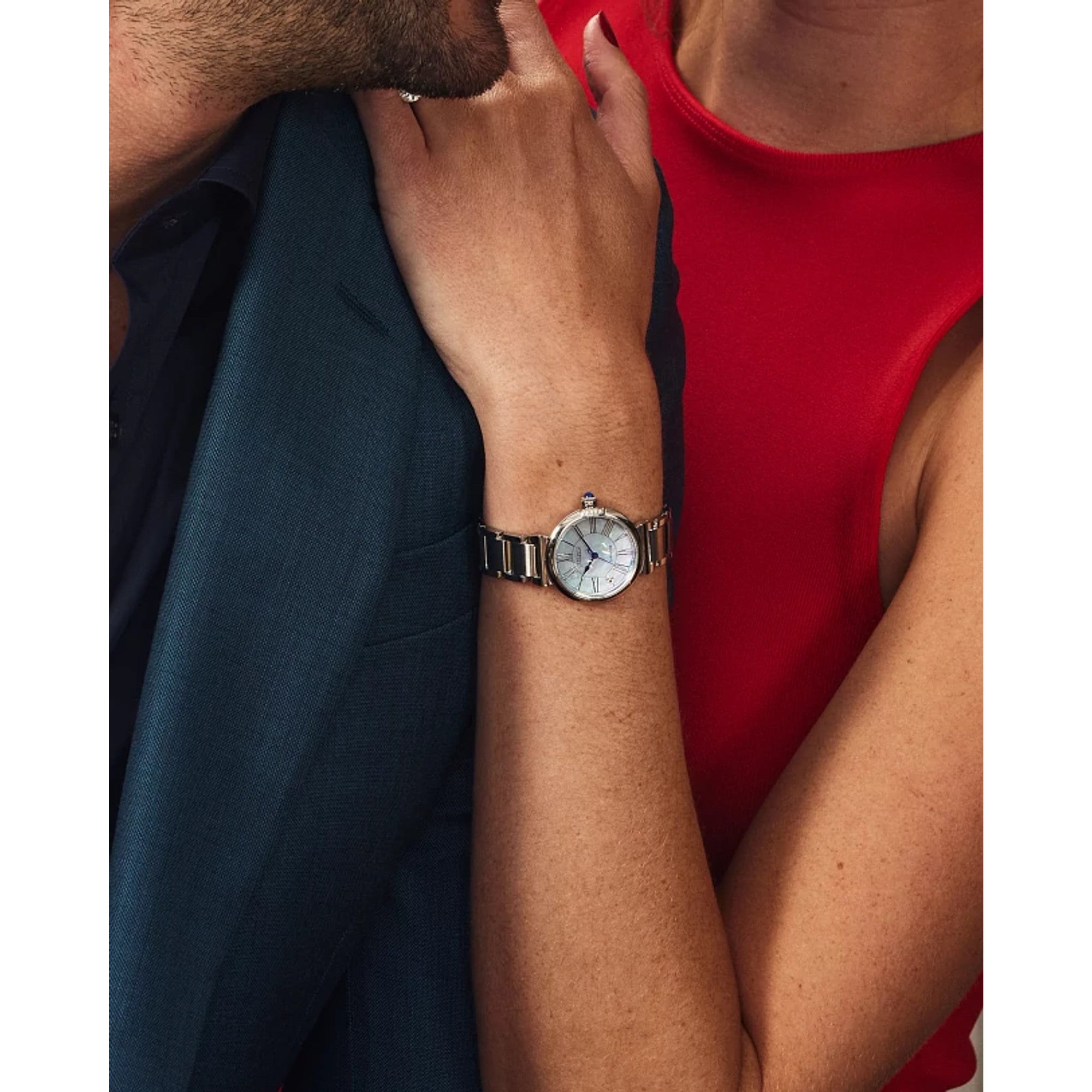 Citizen L Mae EM1060-52N watch, mother-of-pearl dial, lifestyle