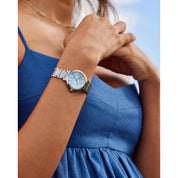 Citizen L Mae EM1060-52N watch, mother-of-pearl dial, lifestyle