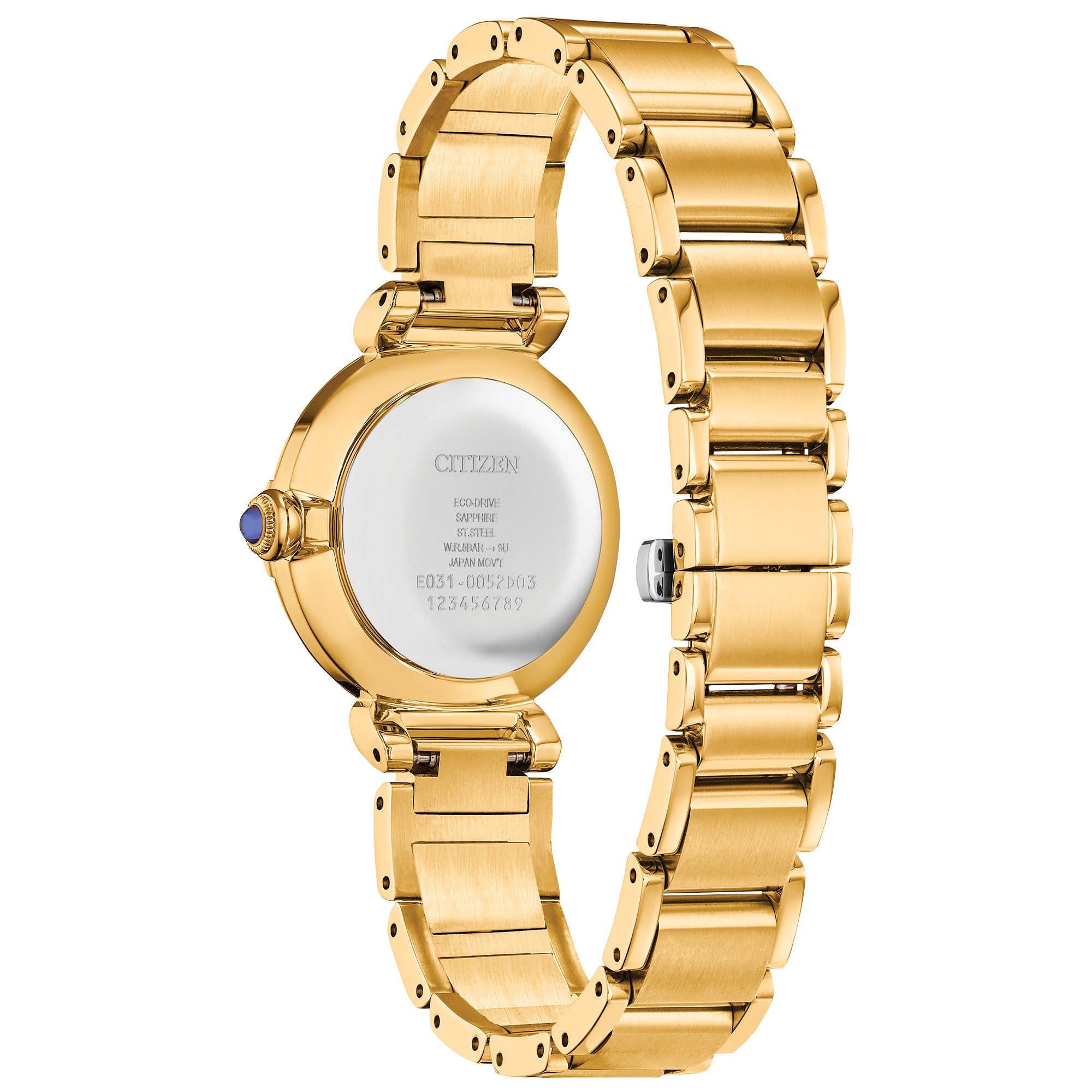 Citizen L Mae EM1062-57D watch, back view