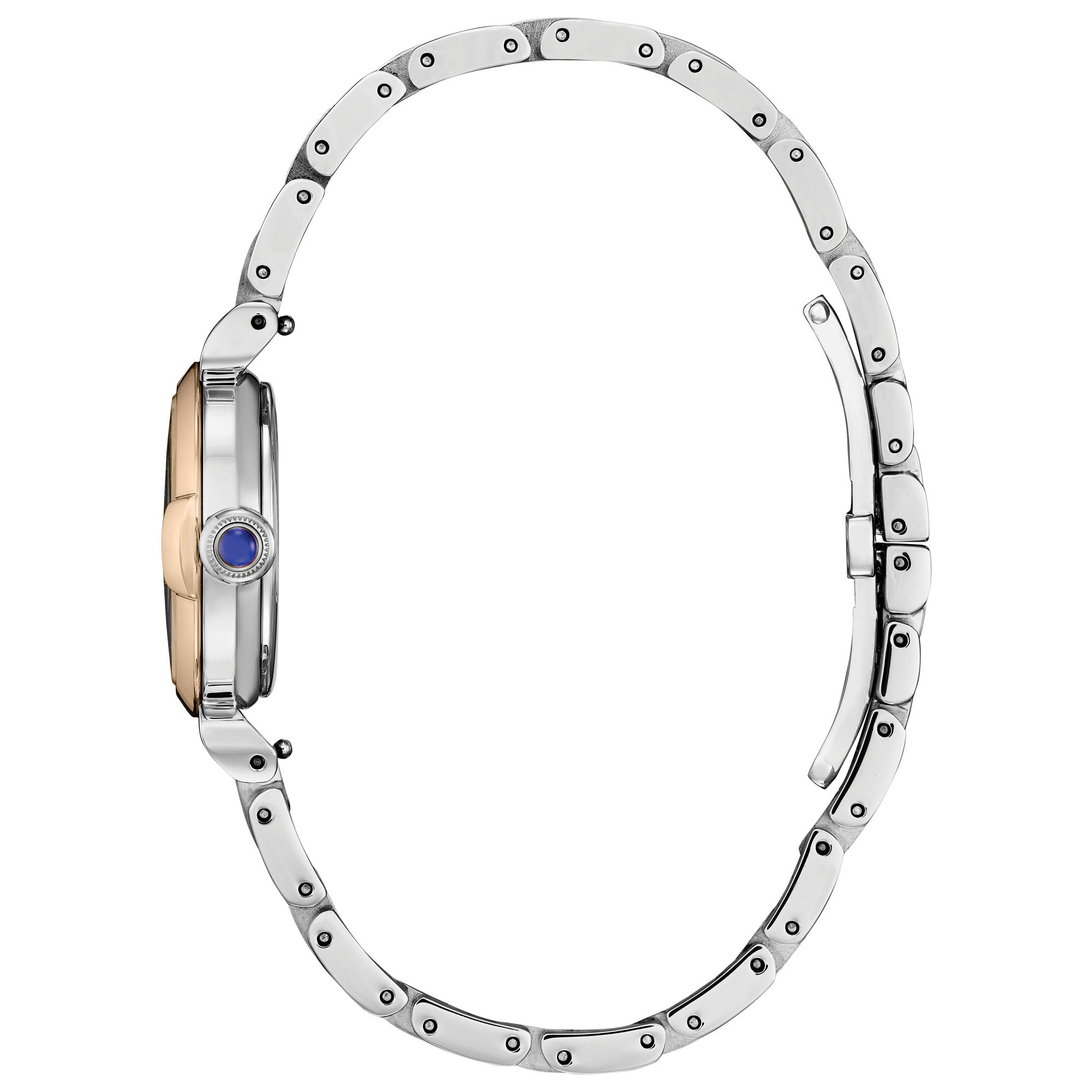 Montre Citizen L Mae EM1136-87D, cadran blanc, vue de profil