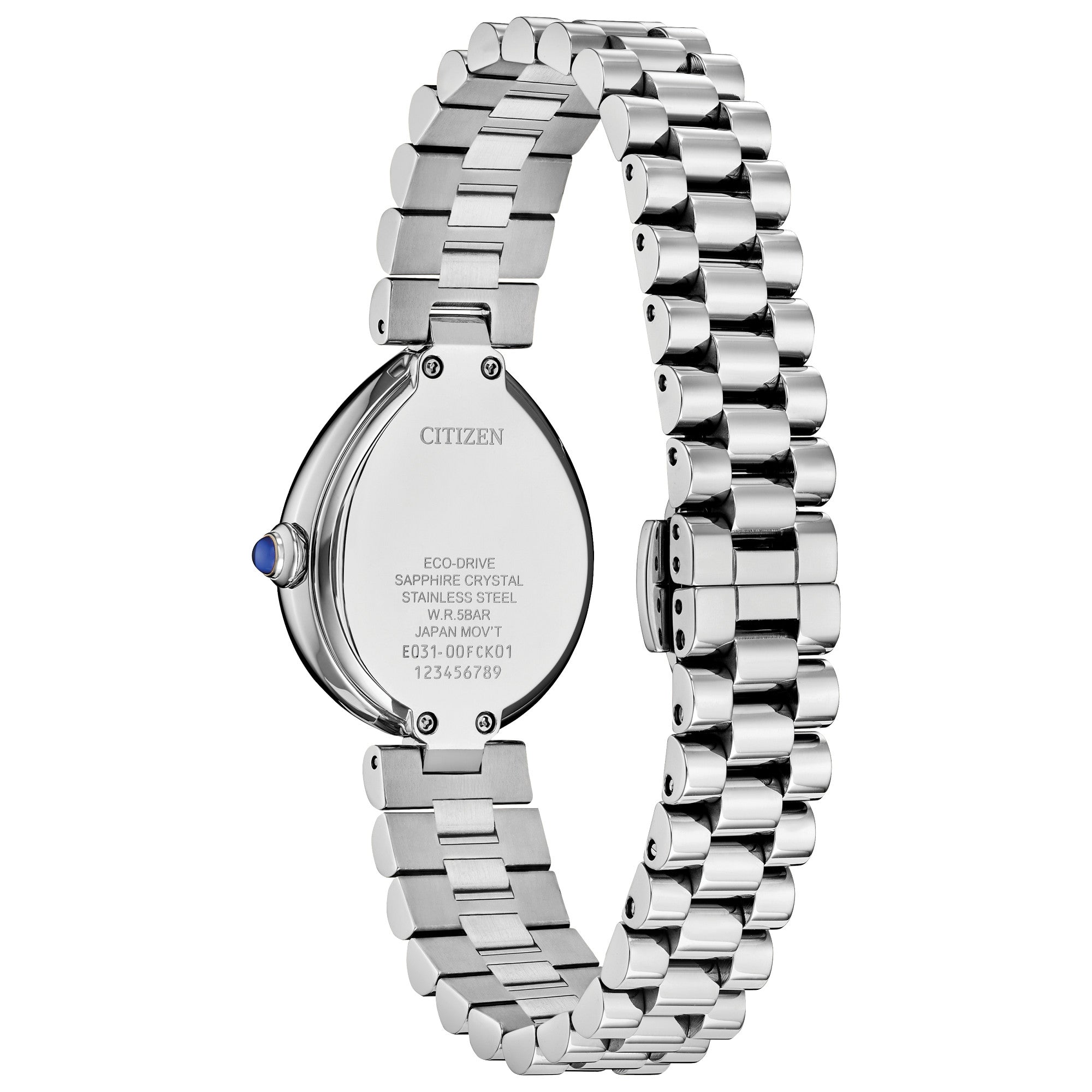Montre Citizen L Rainell EM1200-55A, vue de dos