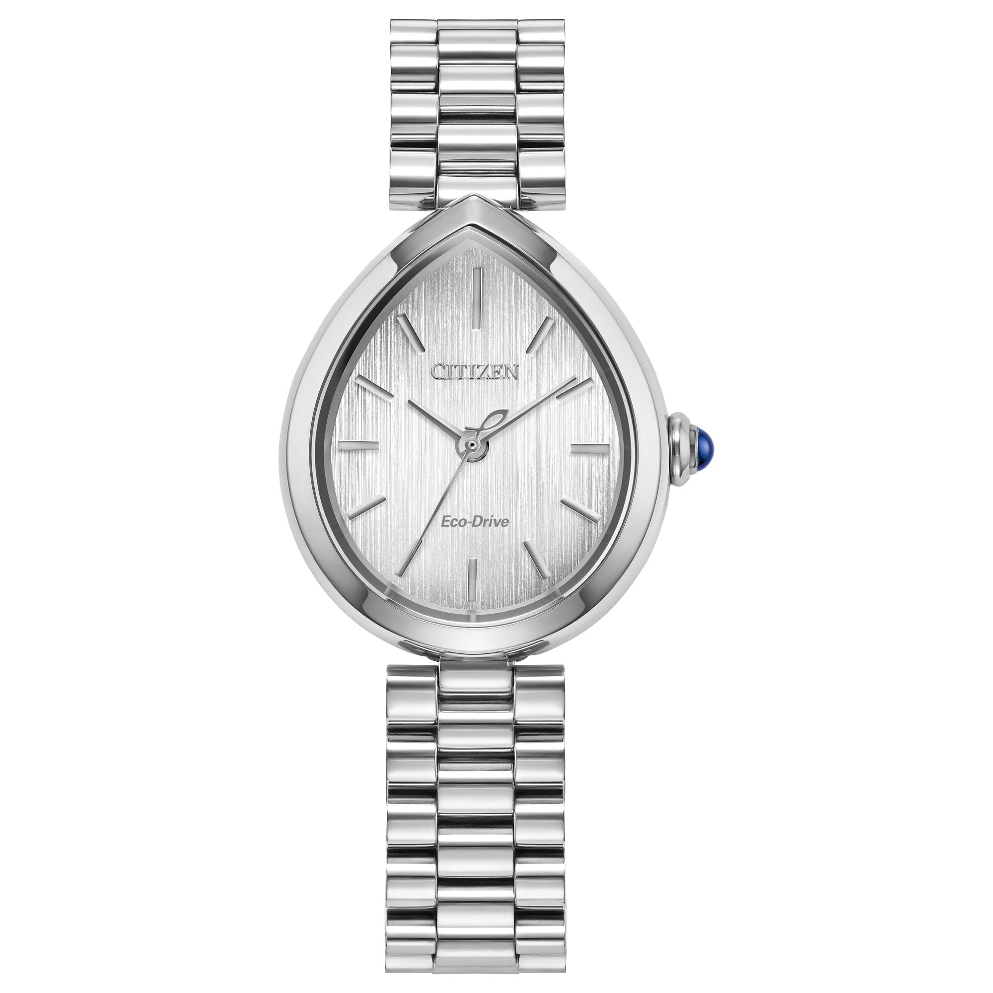Montre Citizen L Rainell EM1200-55A, cadran argent, vue de face
