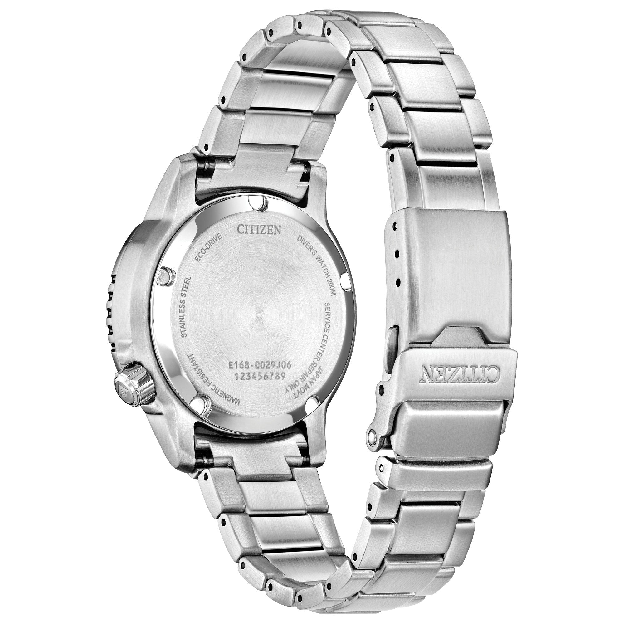 Montre Citizen Promaster Dive EO2027-50X, vue de dos