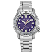Montre Citizen Promaster Dive EO2027-50X, cadran violet, vue de face