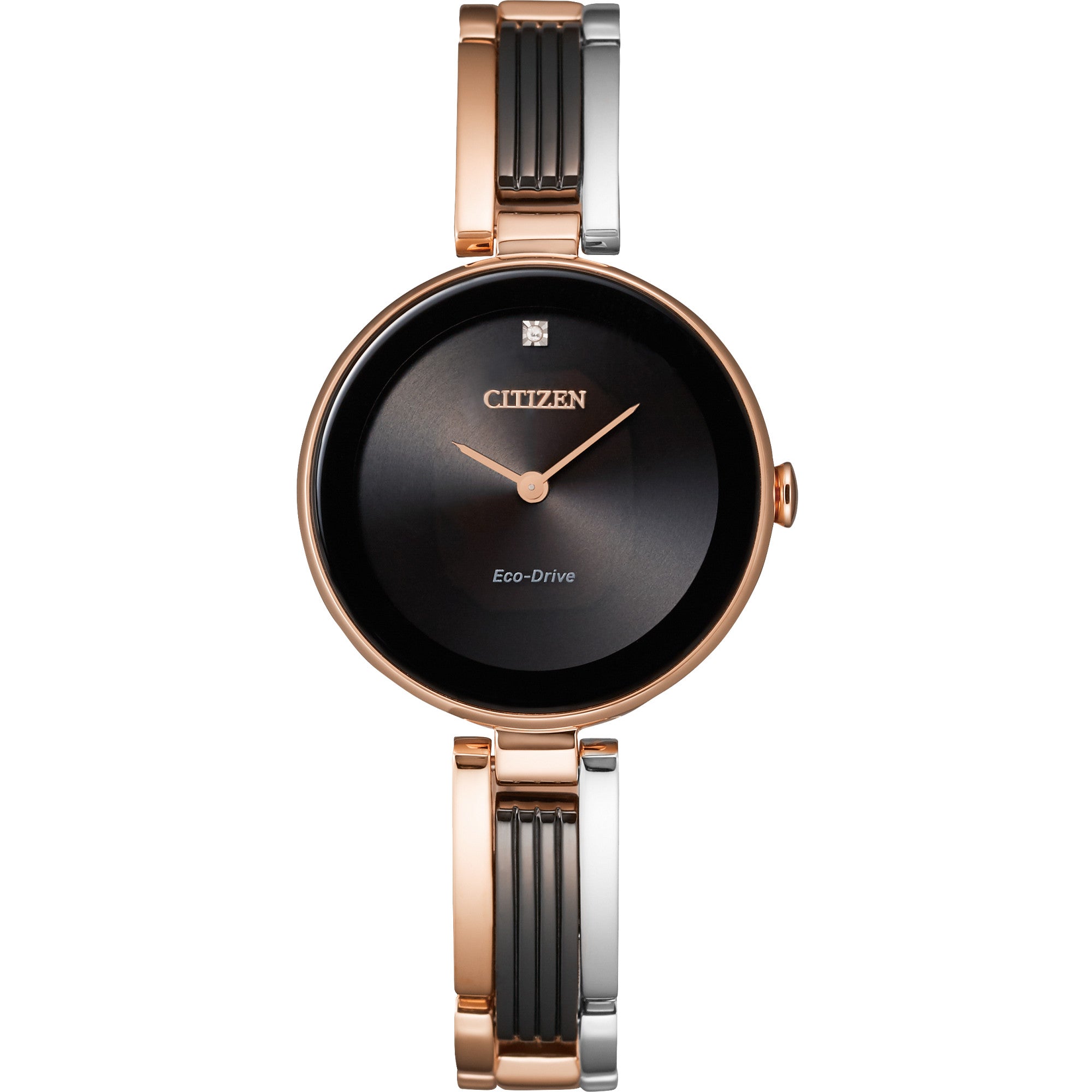 Citizen Axiom EX1536-55E watch, black dial, front view