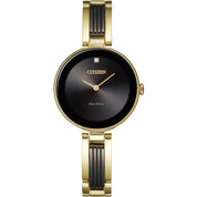 Montre Citizen Axiom EX1539-57E, cadran noir, vue de face