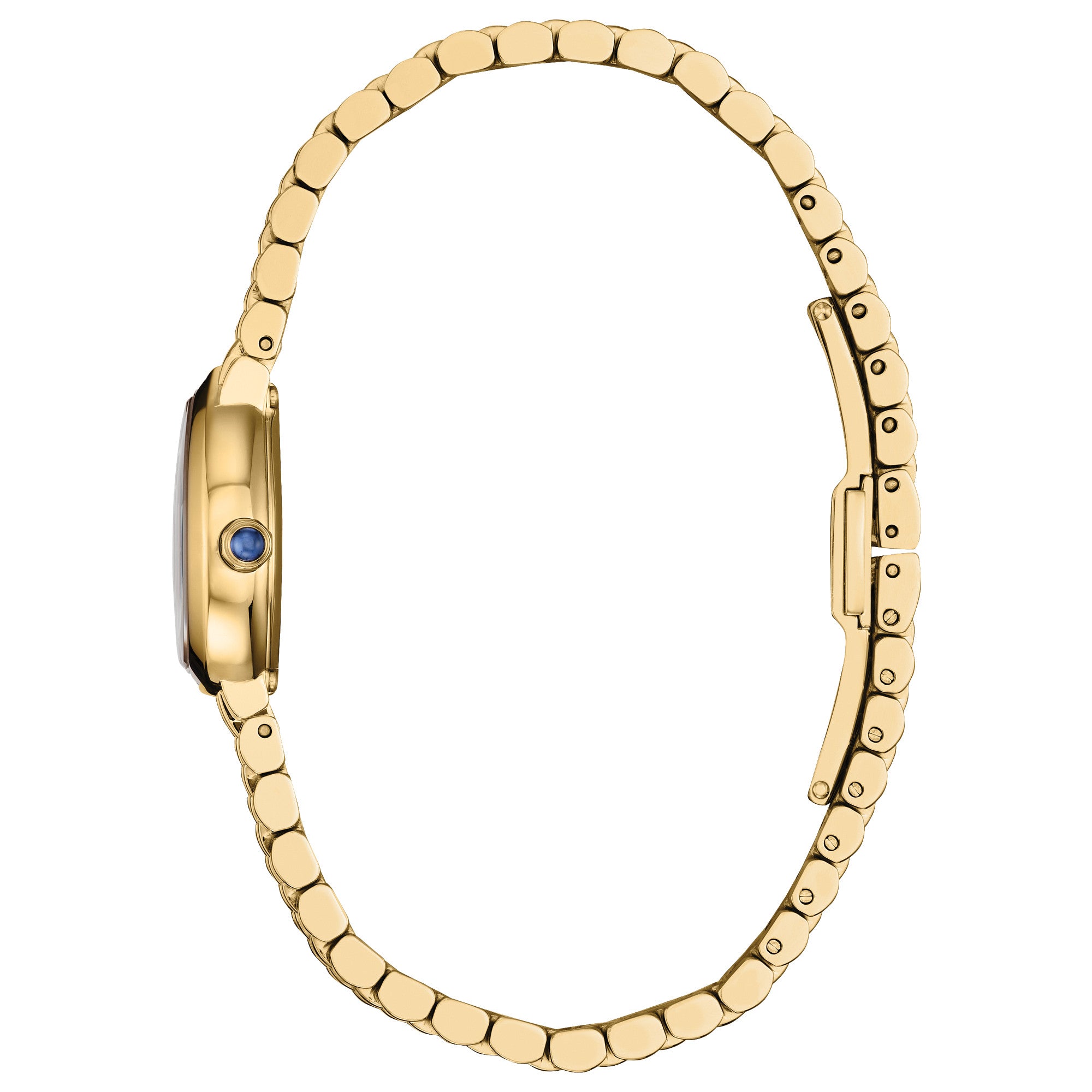 Montre Citizen L Rainell EX1552-59A, cadran blanc, vue de profil
