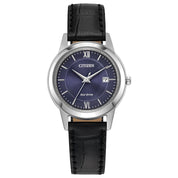 Citizen Classic FE1087-01L watch, blue dial, front view