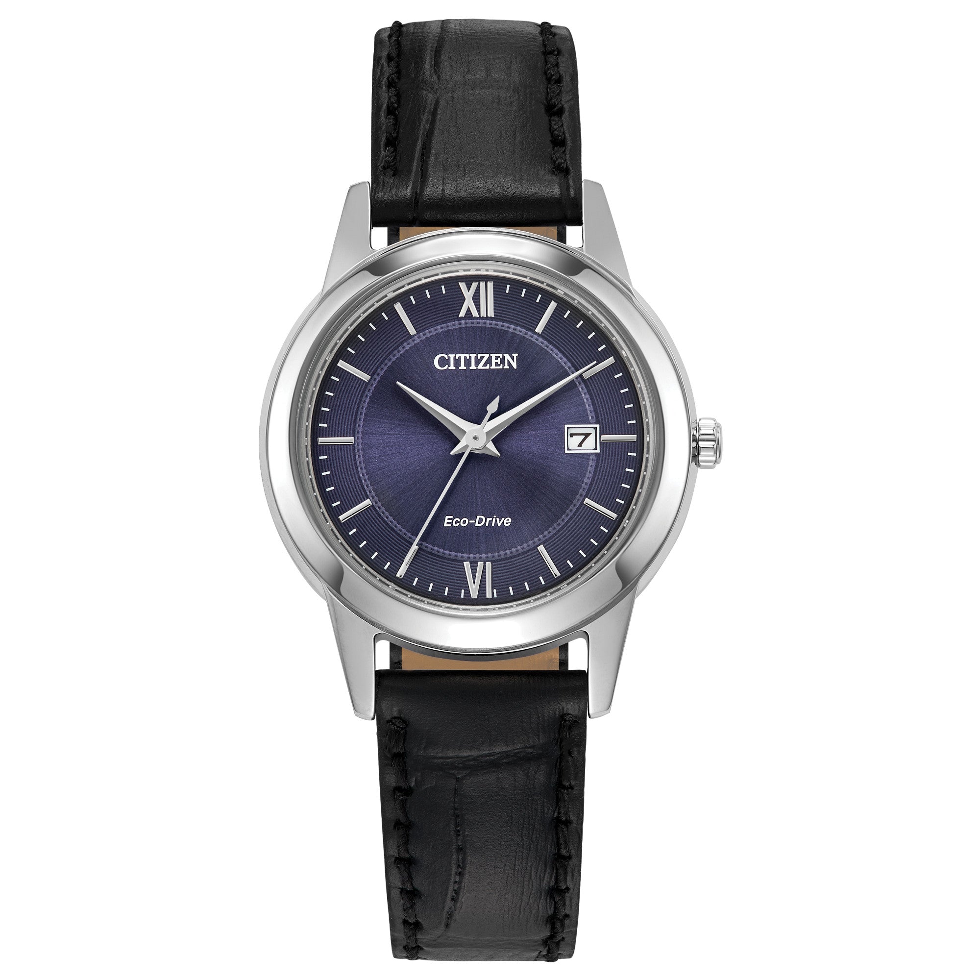 Citizen Classic FE1087-01L watch, blue dial, front view