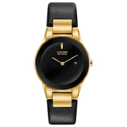 Montre Citizen Axiom GA1052-04E, cadran noir, vue de face