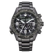 Montre Citizen Promaster Land U822 JV1008-63E, cadran noir, vue de face