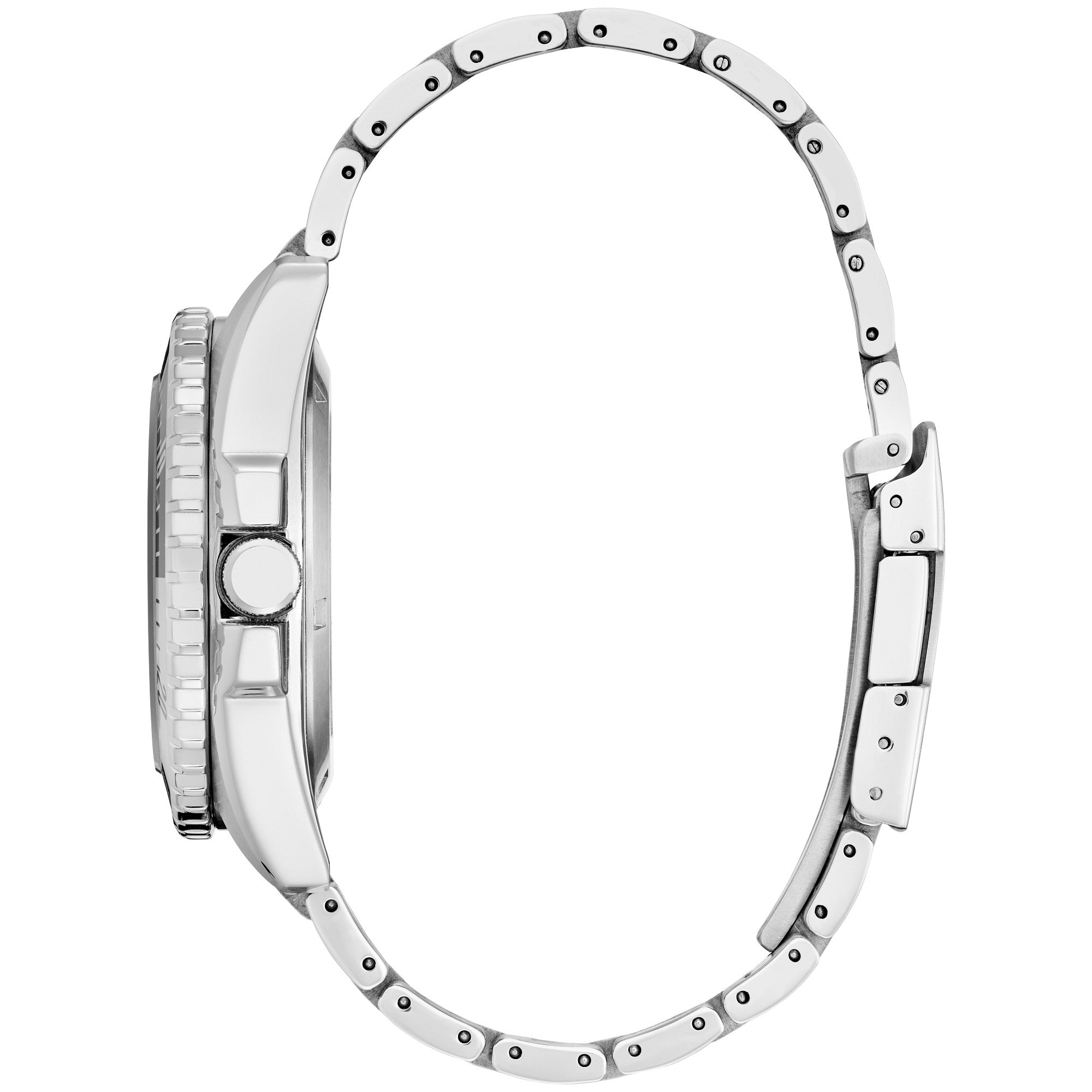 Montre Citizen Sport Automatic NH7530-52L, cadran bleu, vue de profil