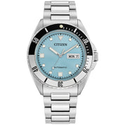 Montre Citizen Sport Automatic NH7530-52L, cadran bleu, vue de face