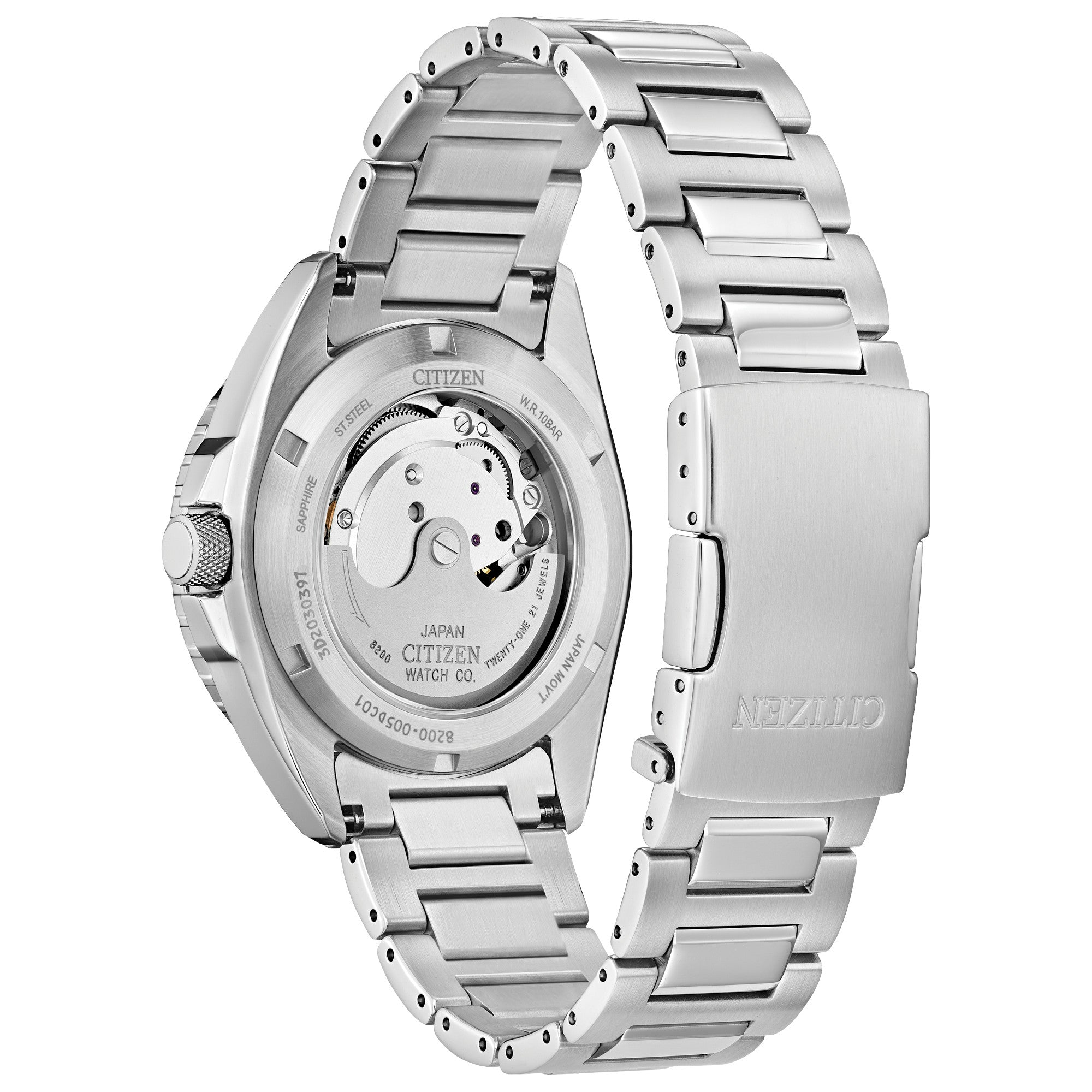 Citizen Sport Automatic NH7530-52M watch, back view