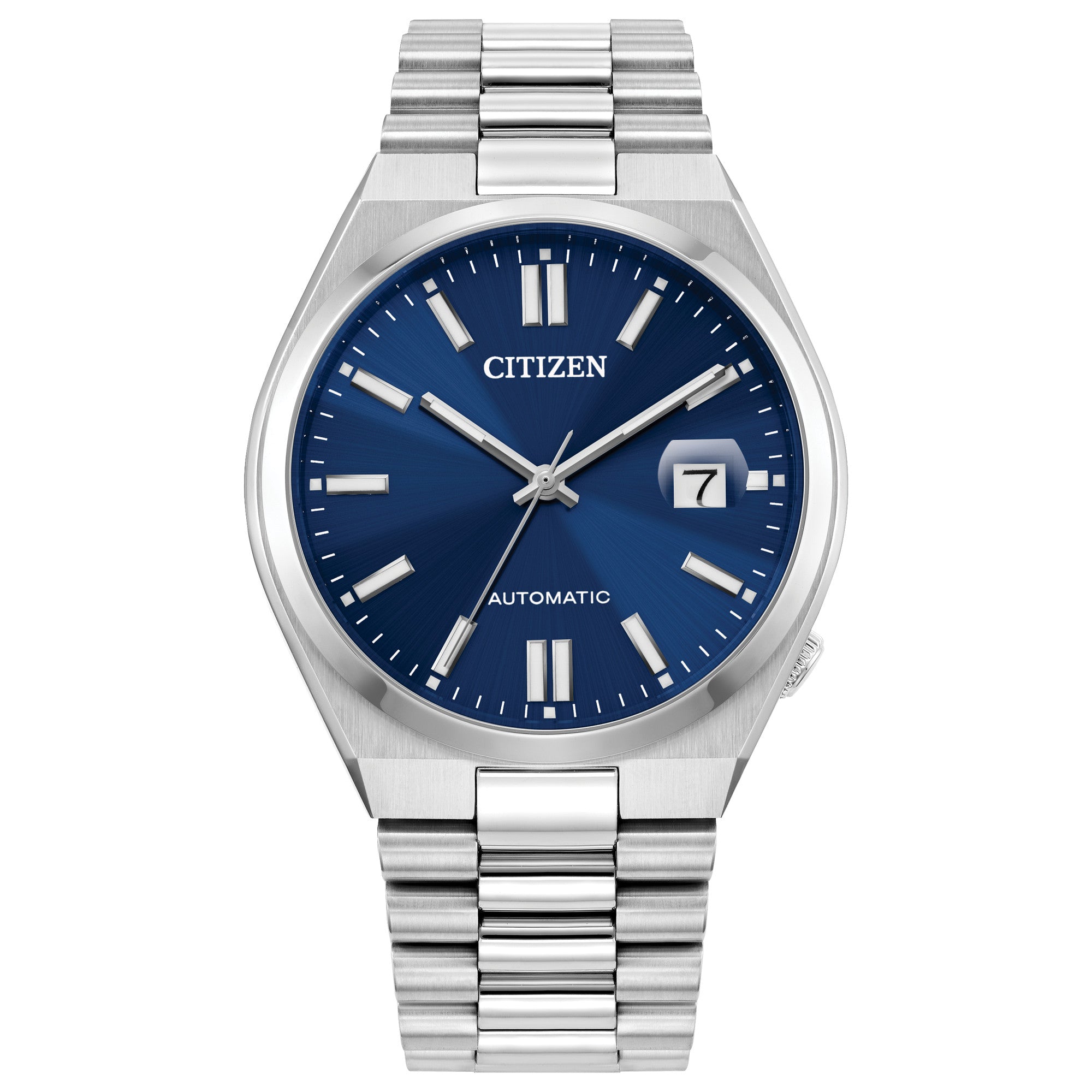 Montre Citizen Tsuyosa NJ0150-56L, cadran bleu, vue de face