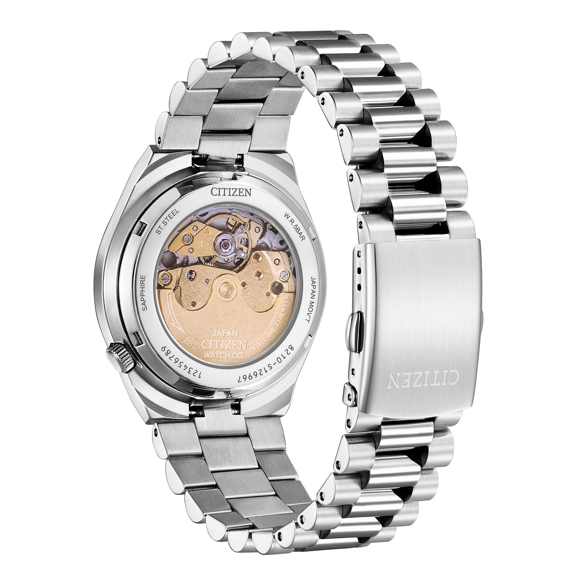 Montre Citizen Tsuyosa NJ0151-53Z, vue de dos