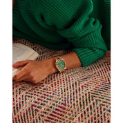 Montre Citizen Tsuyosa NJ0152-51X, cadran vert, mise en situation
