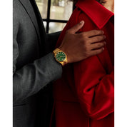 Montre Citizen Tsuyosa NJ0152-51X, cadran vert, mise en situation