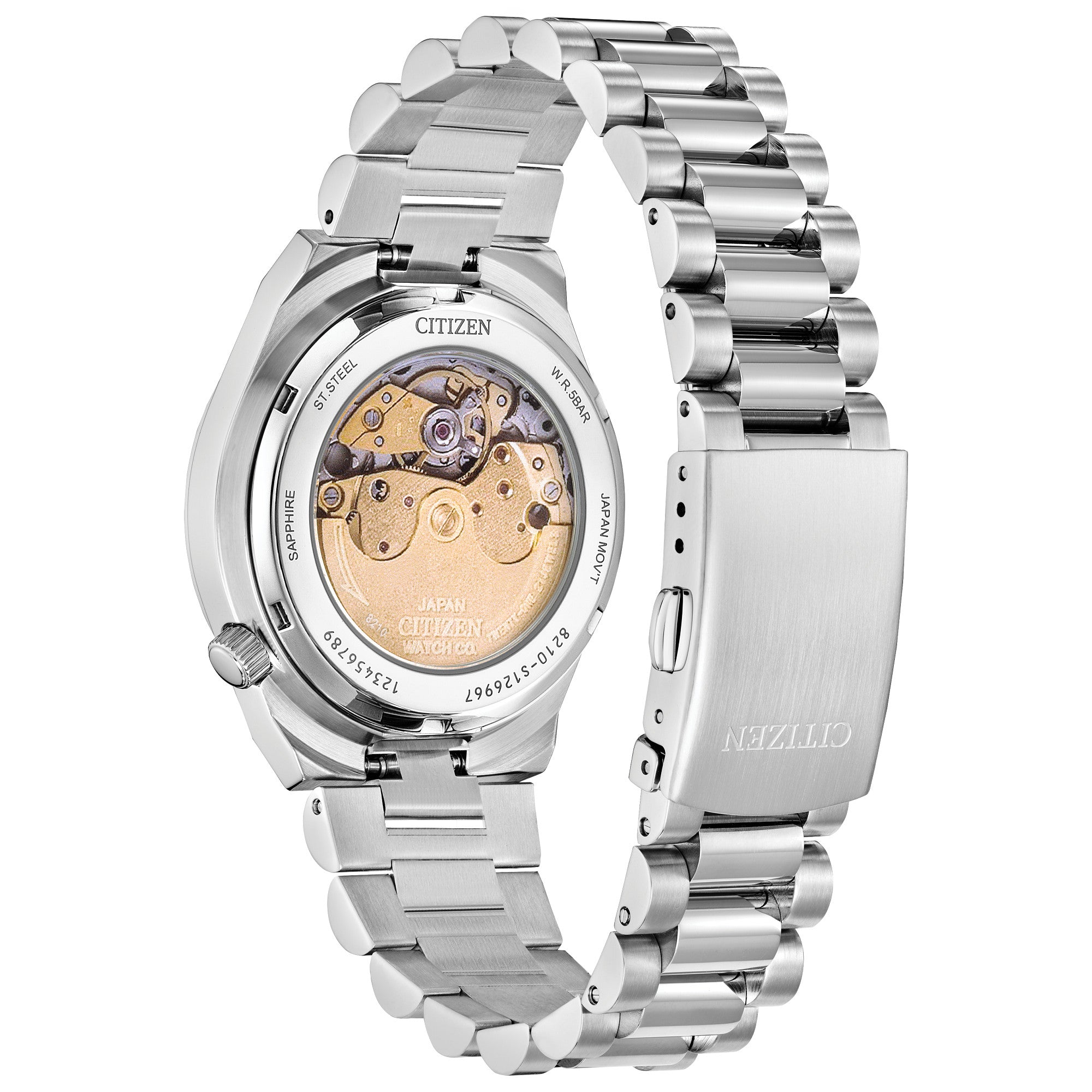 Montre Citizen Tsuyosa NJ0200-50W, vue de dos