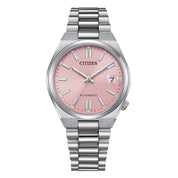 Montre Citizen Tsuyosa NJ0200-50Z, cadran rose, vue de face