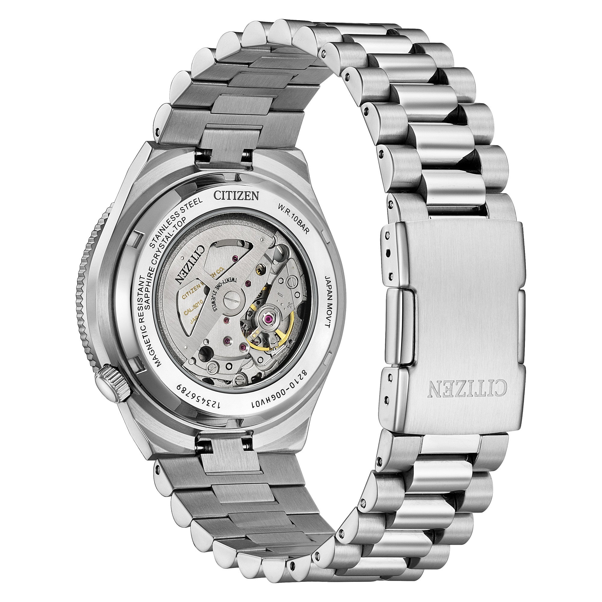 Montre Citizen Tsuyosa NJ0230-59L, vue de dos